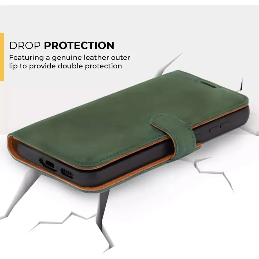 NEW EUROPEAN Leather Crafted Samsung Galaxy S21 Wallet/phone Case
